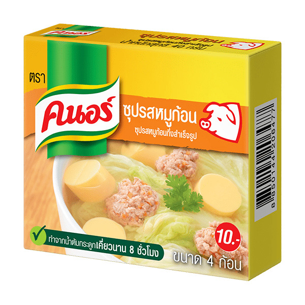 คนอร์ ซุปก้อน รสหมู 40 ก.