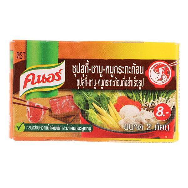 คนอร์ ซุปก้อน รสสุกี้-ชาบู-หมูกระทะ 24 กรัม