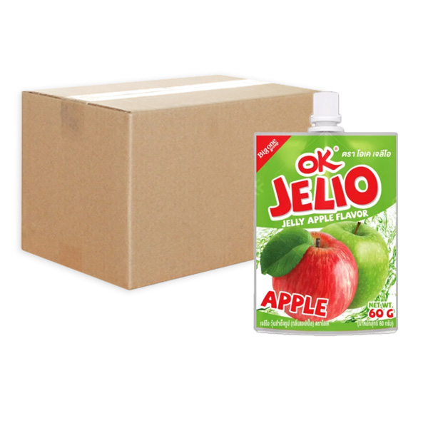 เจลิโอ วุ้นสำเร็จรูป กลิ่น แอปเปิ้ล 60 กรัม