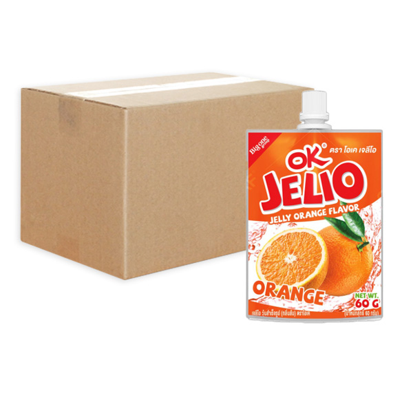 เจลิโอ วุ้นสำเร็จรูป กลิ่น ส้ม 60 กรัม